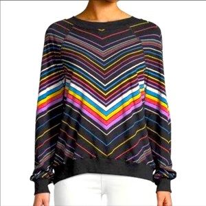 Wildfox Retro Striped Sweatshirt